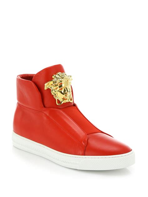 versace mens sneakers|high top versace sneakers men.